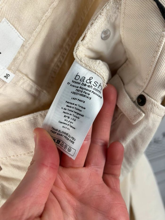 Pantalon taille haute crème Ba&sh 36 Neuf - photo numéro 8
