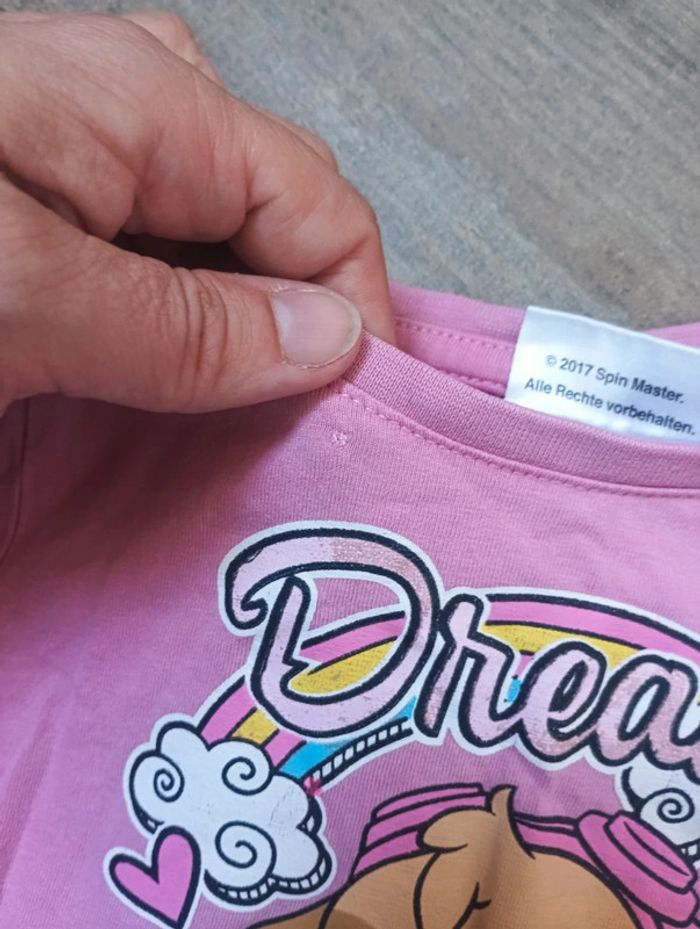 Tee shirt chemise manches longues Fille 5 ans Stella Pat Patrouille Paw Patrol - photo numéro 3