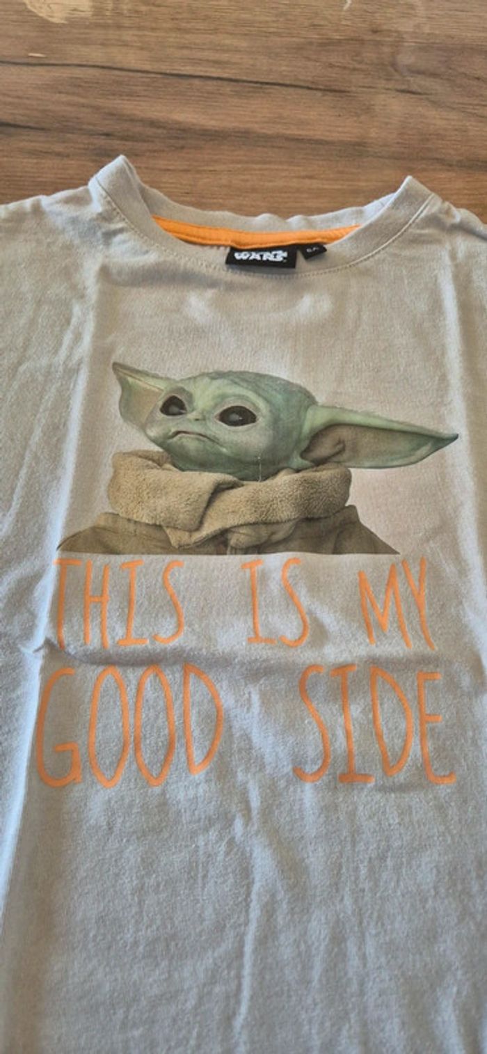 Tee-shirt bébé yoda grogu star wars 6 ans - photo numéro 3