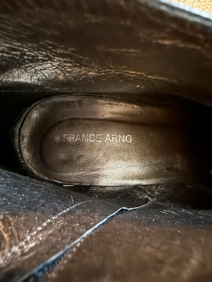 Bottines en cuir verni France Arno Taille 37 - photo numéro 6