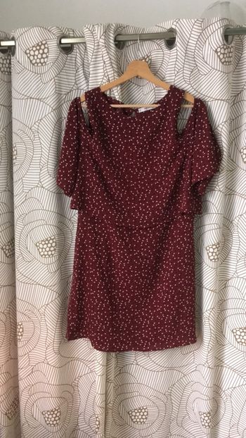 Robe bordeau mango
