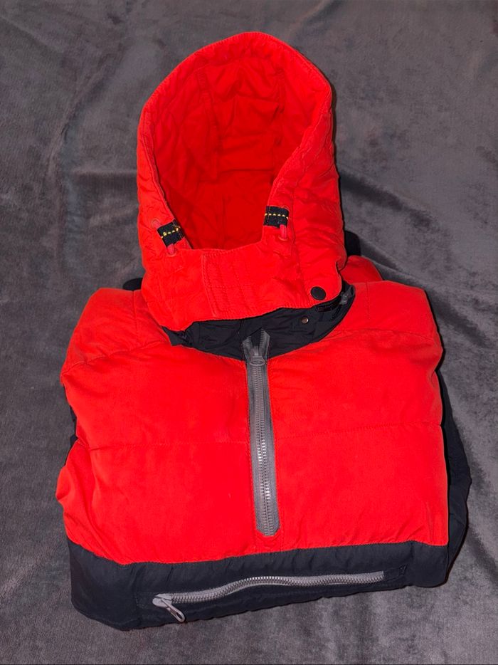 Manteau d’hiver garçon taille 14 ans Teddy Smith rouge en très bon état - photo numéro 3