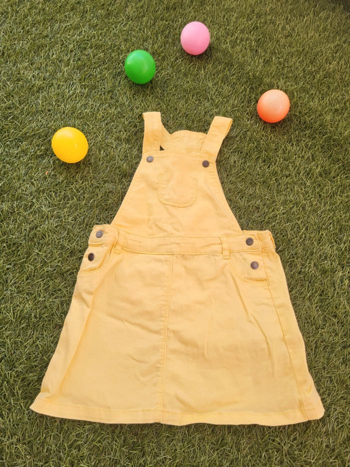 Robe jean jaune neuve 3 ans