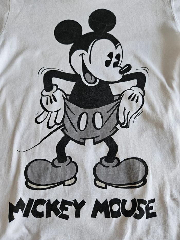T-shirt à manches courtes enfant - Taille 7/8 ans - Disney Mickey - Blanc imprimé Mickey - photo numéro 7
