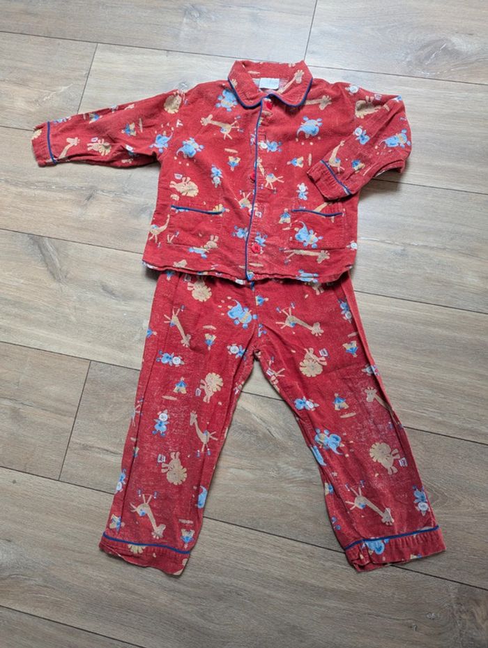 Joli pyjama animaux vintage 3 ans