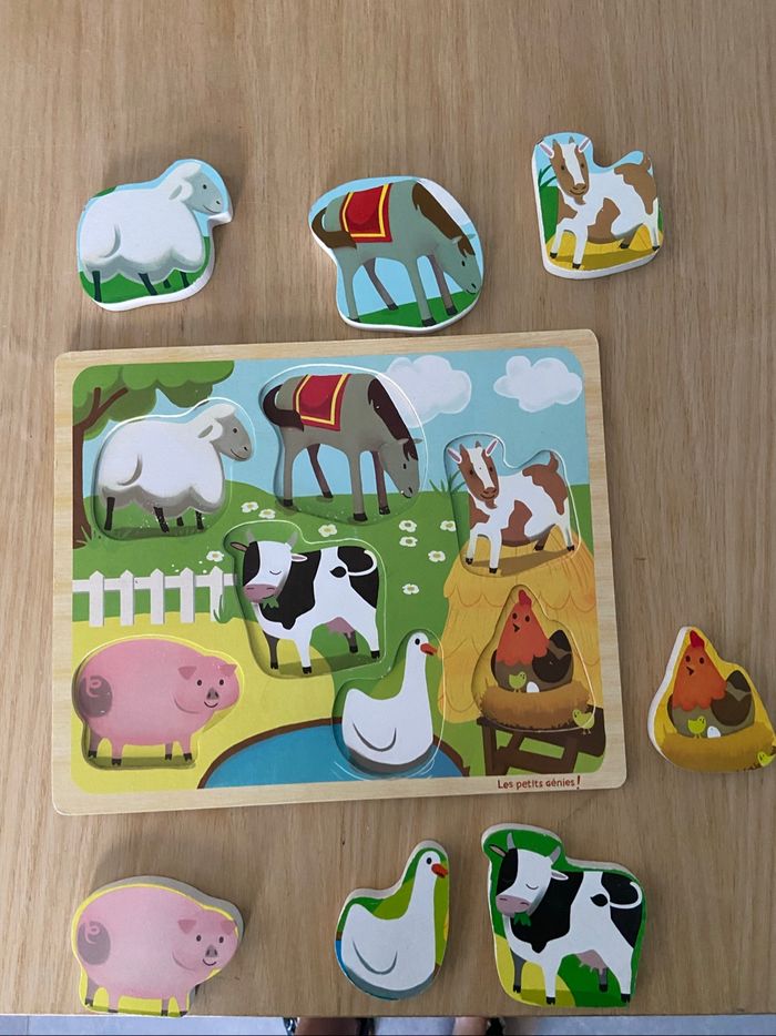 Puzzle en bois animaux - photo numéro 2