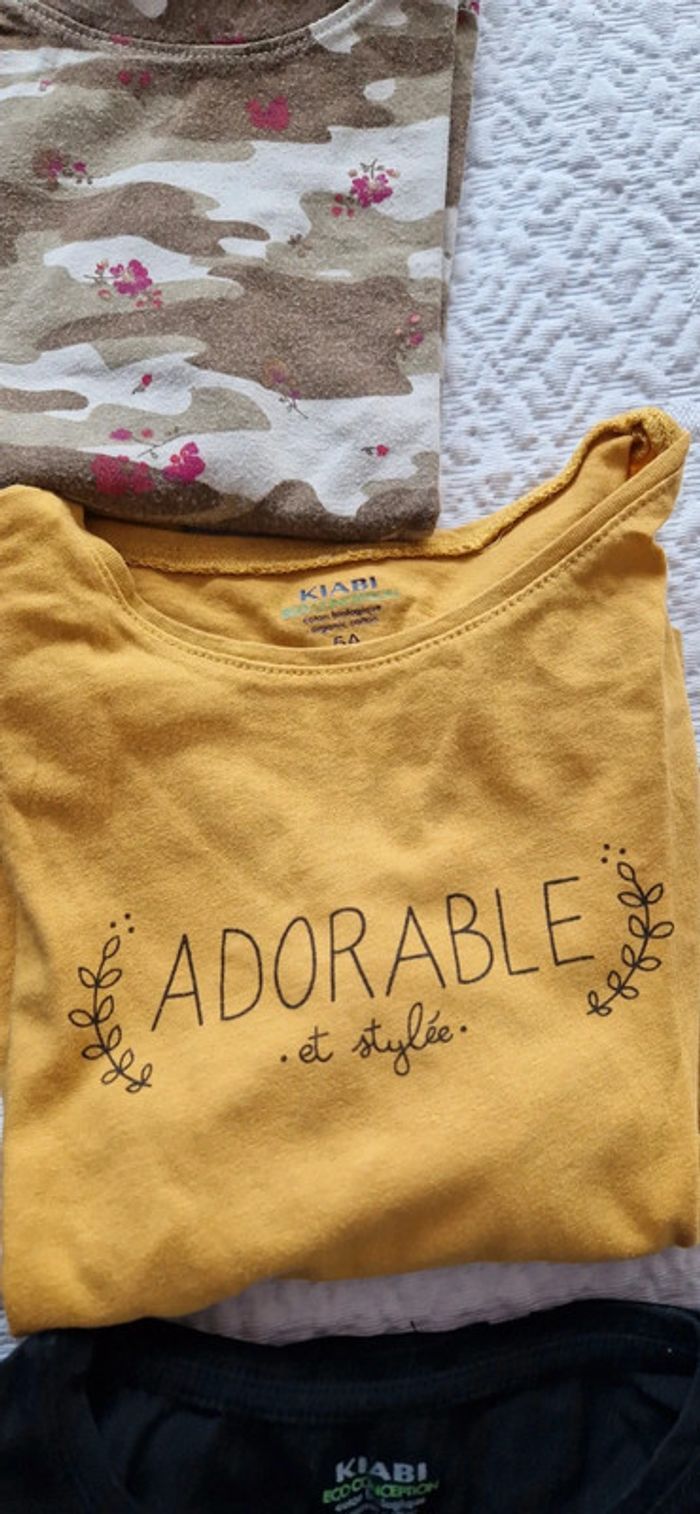 Lot de 13 t-shirts manches longues fille 5 ans - photo numéro 7