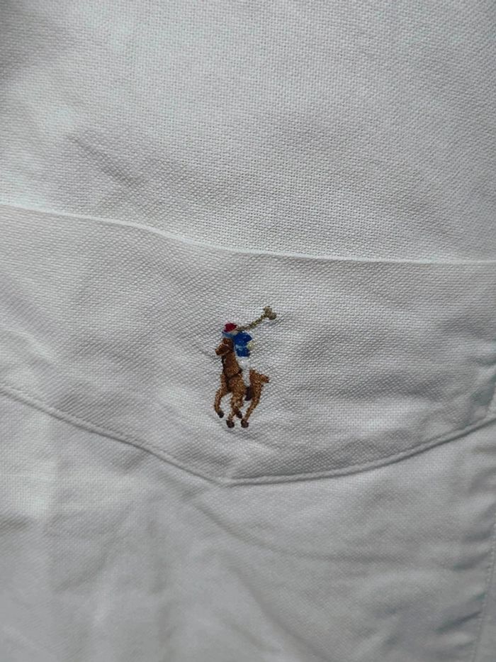 Chemise Ralph Lauren Classic Fit blanche – Vintage Y2K – Logo brodé – Coton haut de gamme - photo numéro 6