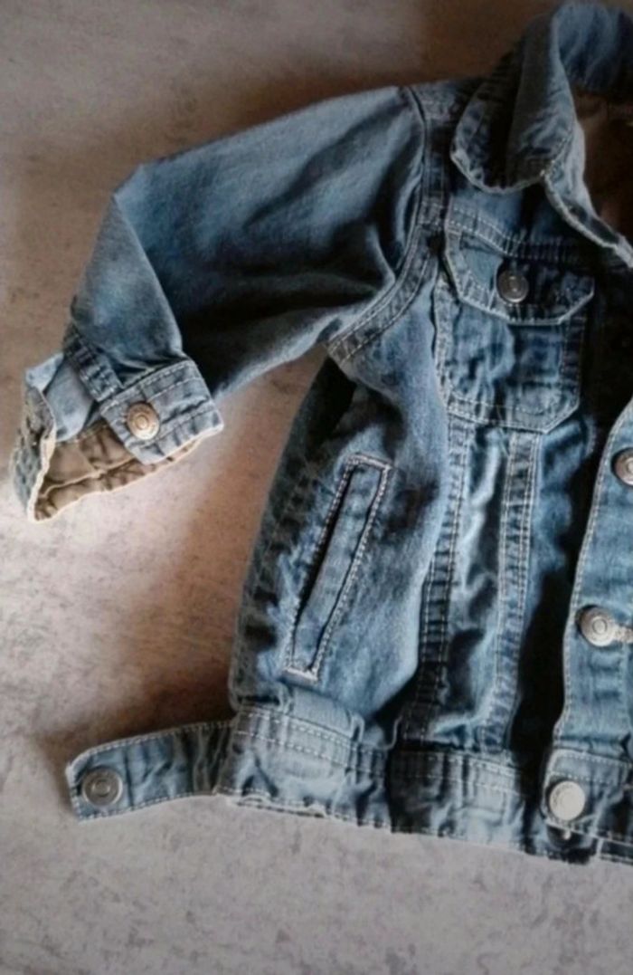 Veste en jeans mixte 12 mois - photo numéro 2
