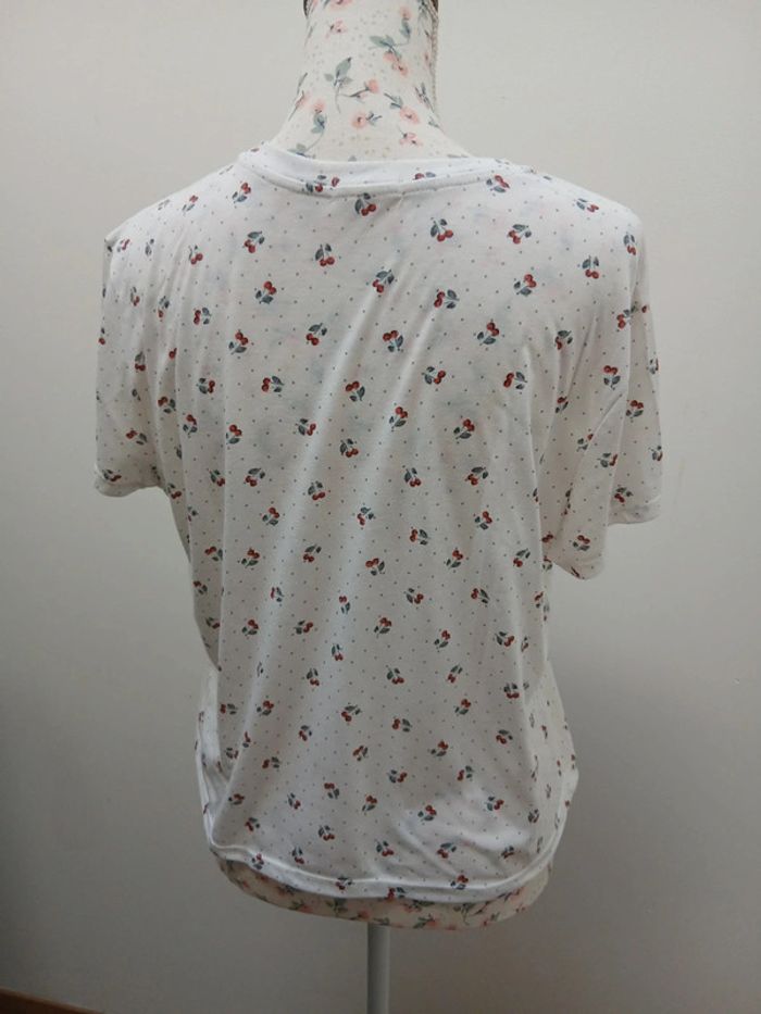 Tee-shirt blanc avec petites cerise taille XL Ardene - photo numéro 5