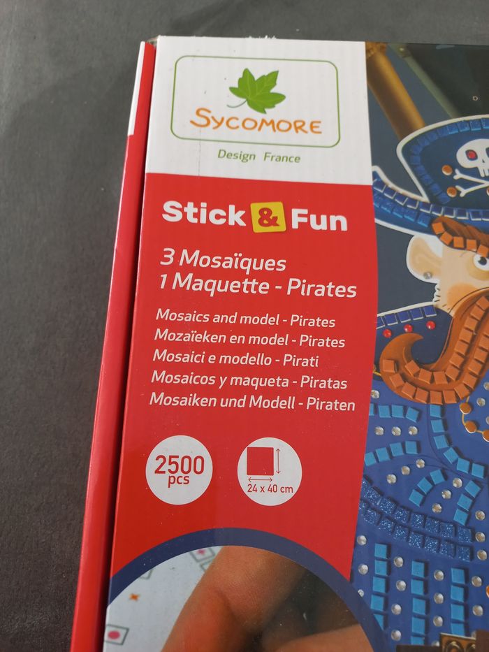 Mosaïques autocollantes pirates sycomore stick & fun pirates maquettes et Mosaïques - photo numéro 3