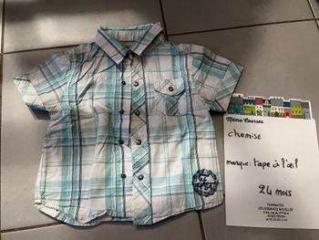 Chemise garçon 24 mois