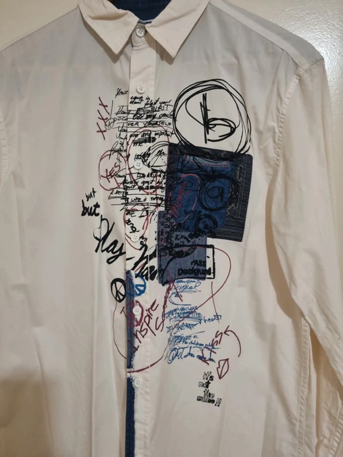 Chemise de desigual taille M imprimé et brodé - photo numéro 2