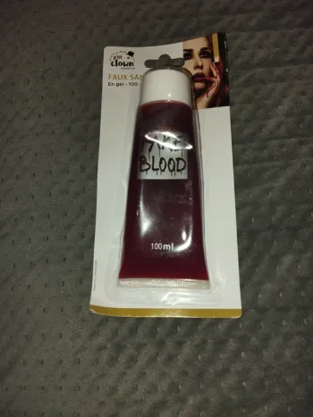 Tube faux sang halloween