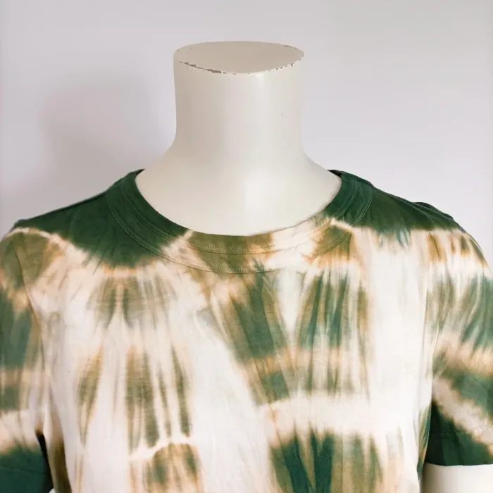 Tshirt Femme Tie and Dye - Promod - taille M - Kaki et blanc A337 - photo numéro 6