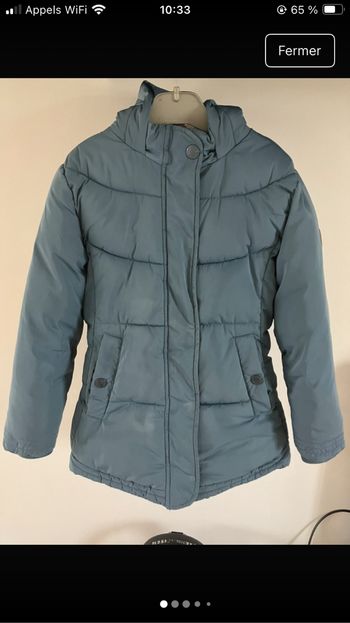 Manteau bleu chaud Okaidi 8 ans