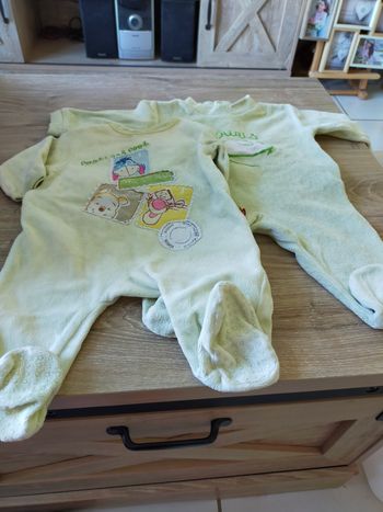 lot 2 pyjamas 1 mois