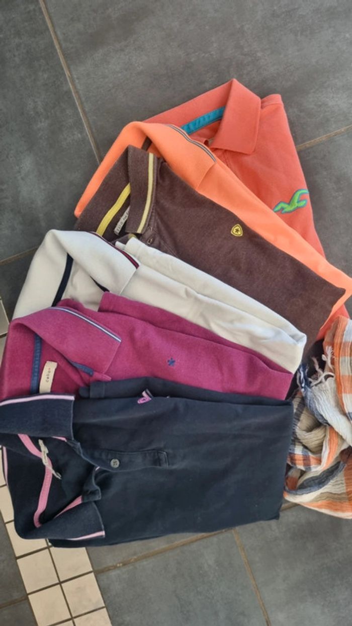 Lot 6 Polo homme taille S hollister - photo numéro 2