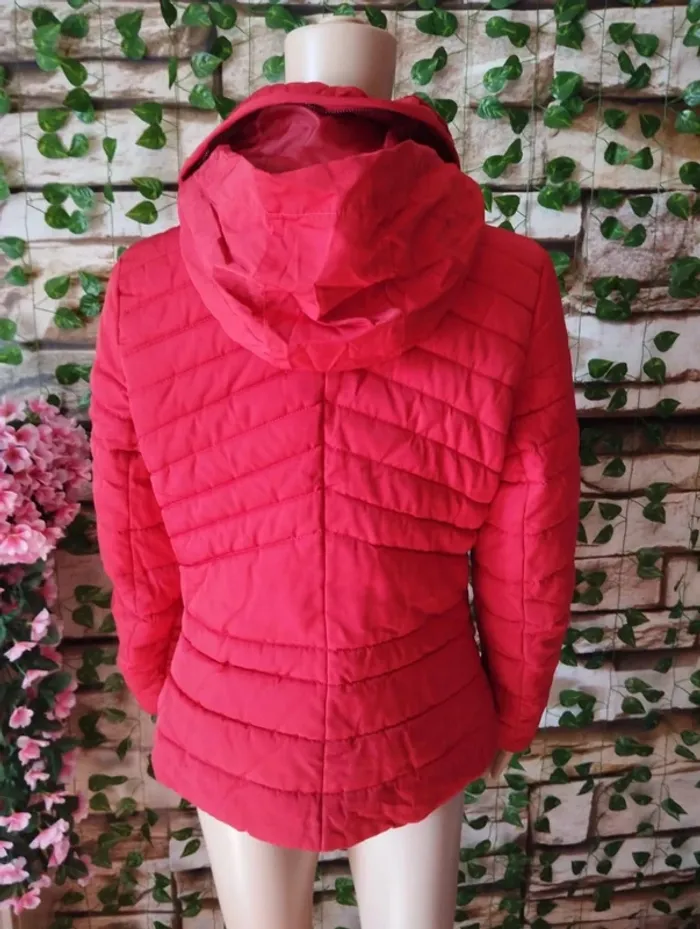 🌸Doudoune rouge Camaieu Taille 38🌸 - photo numéro 6