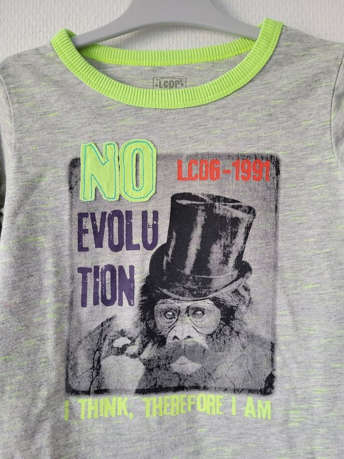 T-shirt gris LCDP 5 ans TBE - photo numéro 3
