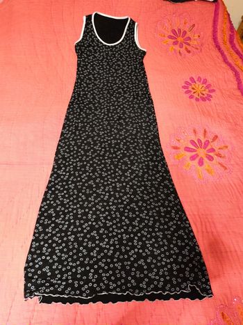 Superbe robe longue vintage noire taille 38