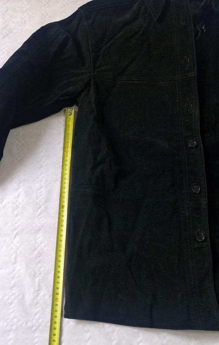 Blouson cuir , long , femme , taille 34 / 36 - photo numéro 8