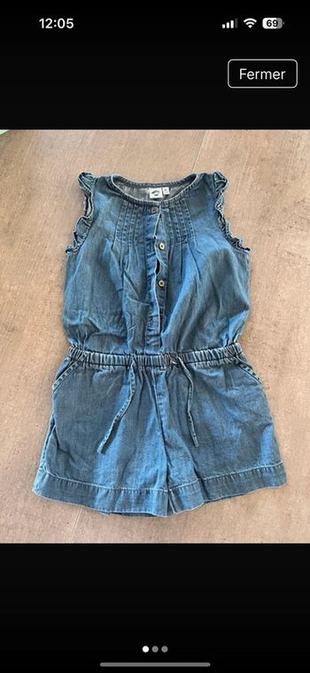 Combi short en jean