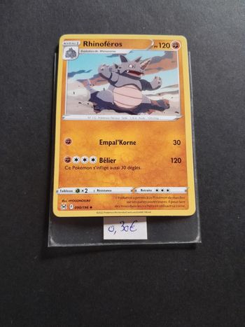 Carte Pokémon Rhinoféros 090/196