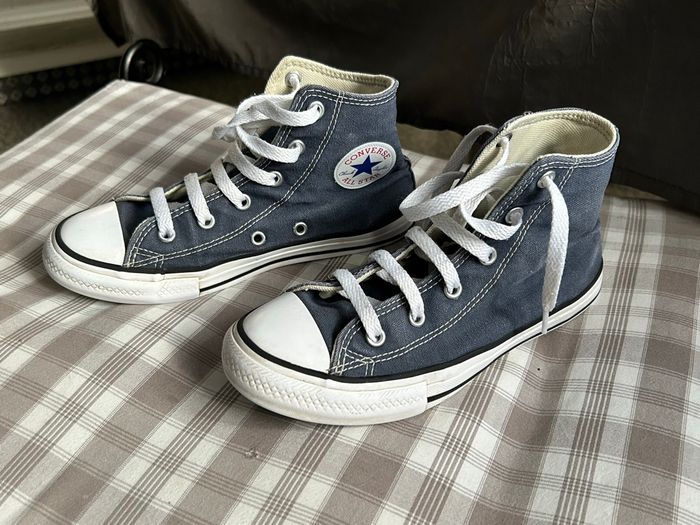Baskets converses hautes bleu marine enfant