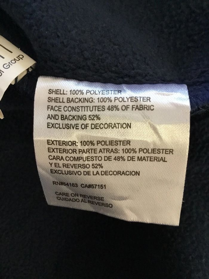 Sweat 1/4zip chaud pour homme NFL New England Patriots bleu marine taille L 180 - photo numéro 11