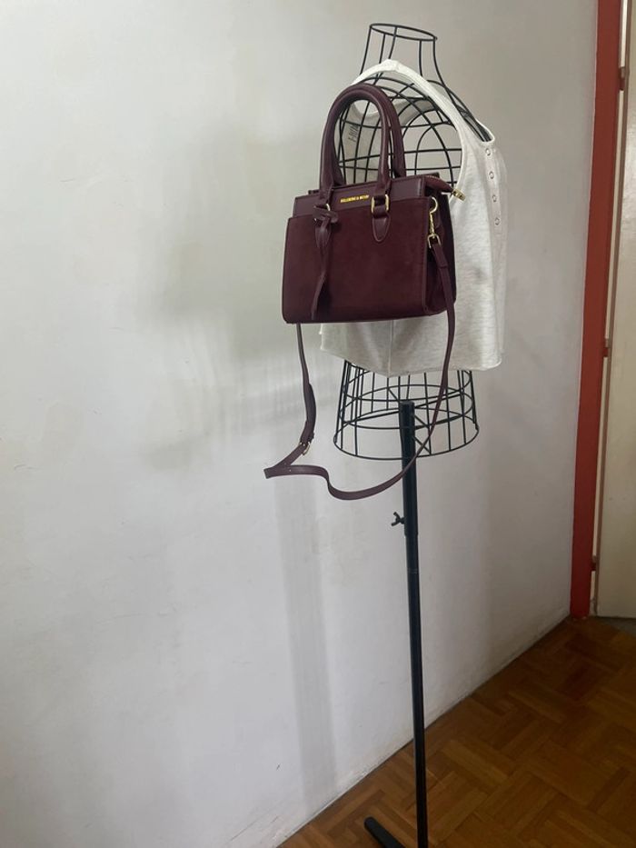 Sac Fourre-Tout Élégant Bordeaux pour Femme - Chic Couleur Unie - photo numéro 14