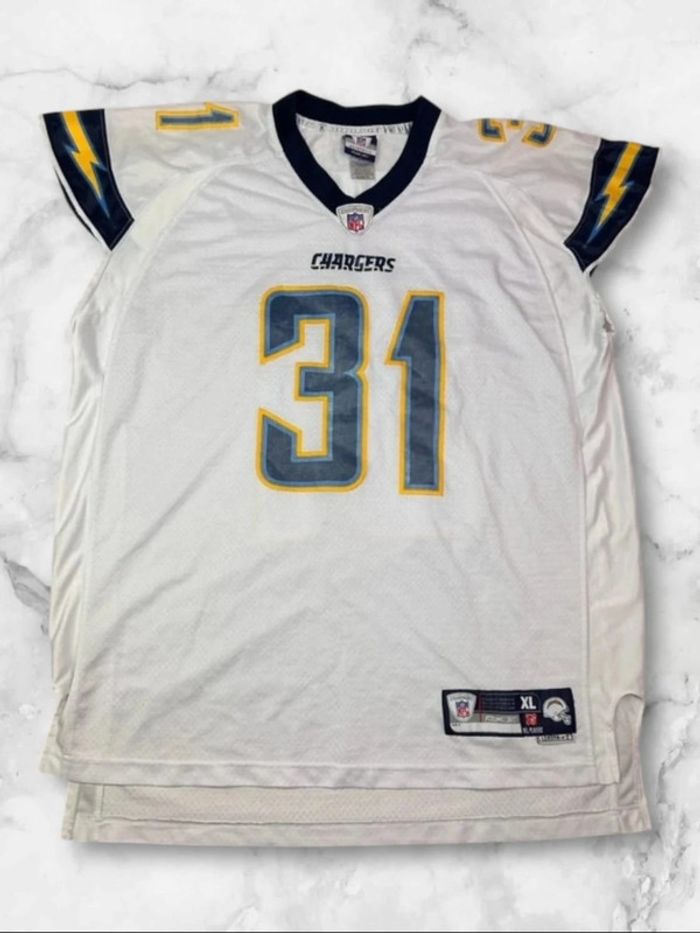 Maillot NFL Reebok San Diego Chargers Antonio Cromartie #31 Blanc Taille XL