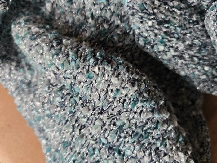 Pull en maille chiné vert col en V coupe ample - C&A - taille L - 40 - photo numéro 5