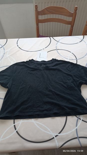 T-shirt court Hollister noir L