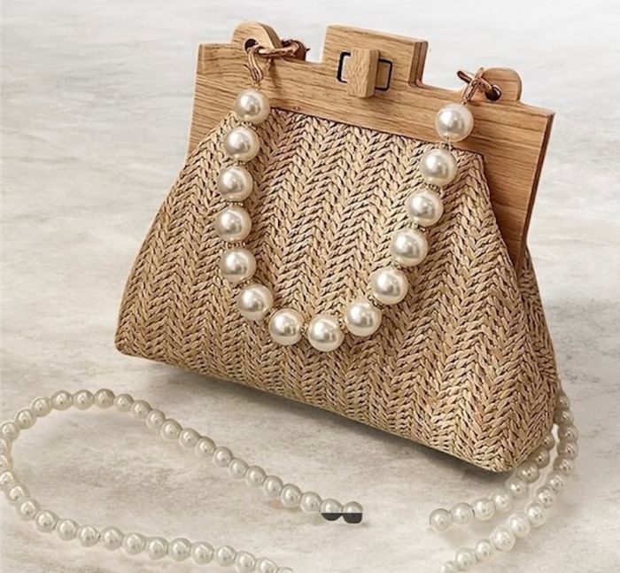 Sac en raphia tressé - photo numéro 2