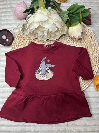 Robe Disney rouge bordeaux 3 mois Panpan 