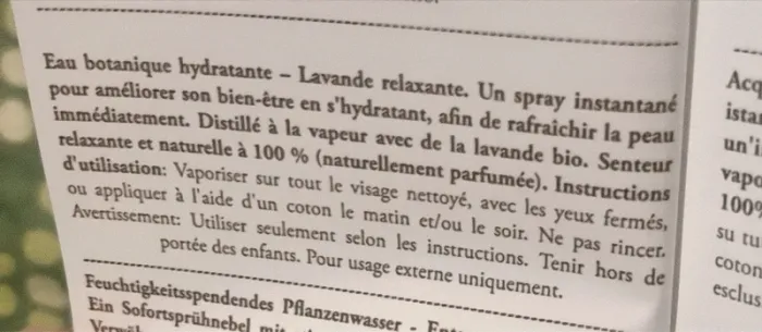 Water Botanical Relaxing Sabon / eau de soin - photo numéro 6