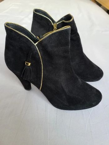 Bottine noire nubuck taille 38 kookai