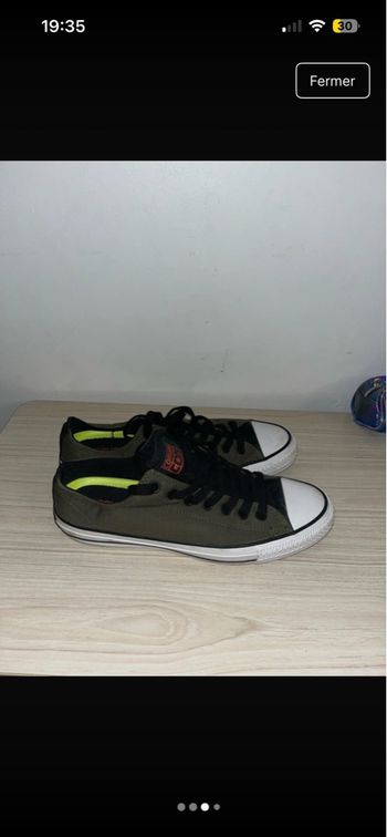 Chaussures converse verte
