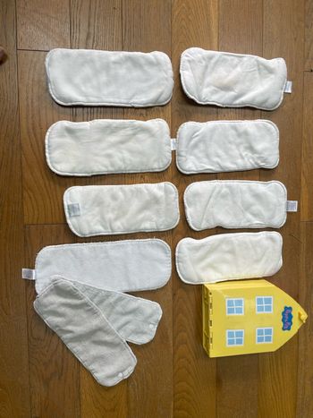 10 inserts couche lavables taille unique