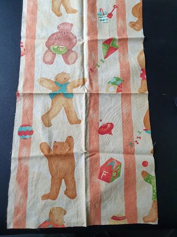 Tissu coton oursons 59x30cm