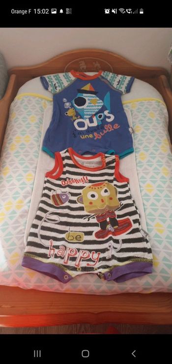 Combishorts Petit béguin 3 mois