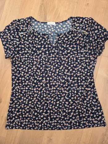 Blouse manches courtes fleurs 🌸