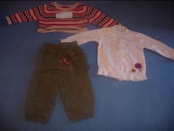 Ensemble 3 pièces taille 6 mois