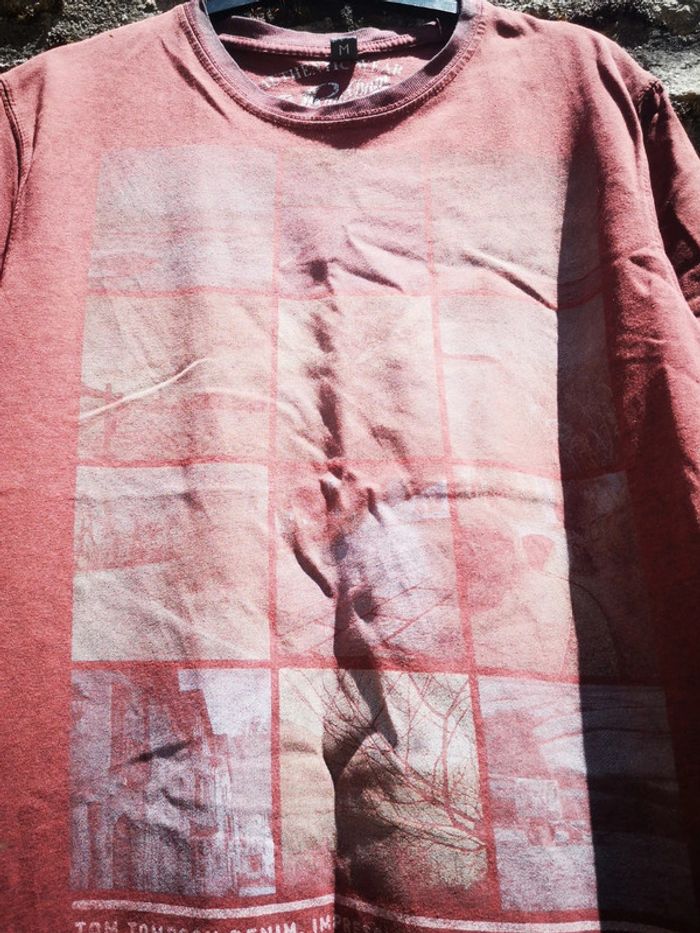 T shirt homme bordeaux - photo numéro 5