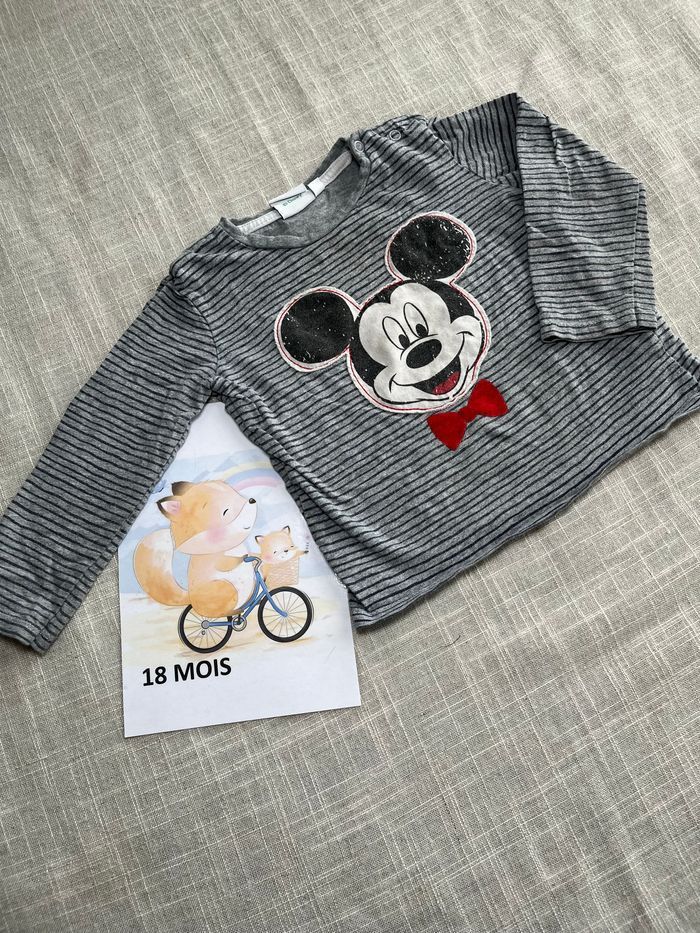 T-shirt manches longues Mickey