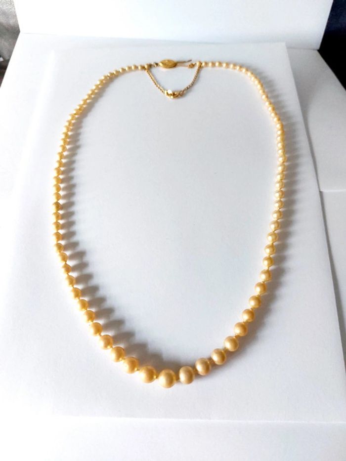 Magnifique collier de perles signé vintage - photo numéro 2