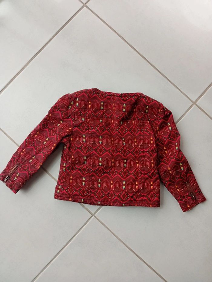 Veste bordeaux Tape à l'oeil taille 2 ans - photo numéro 2