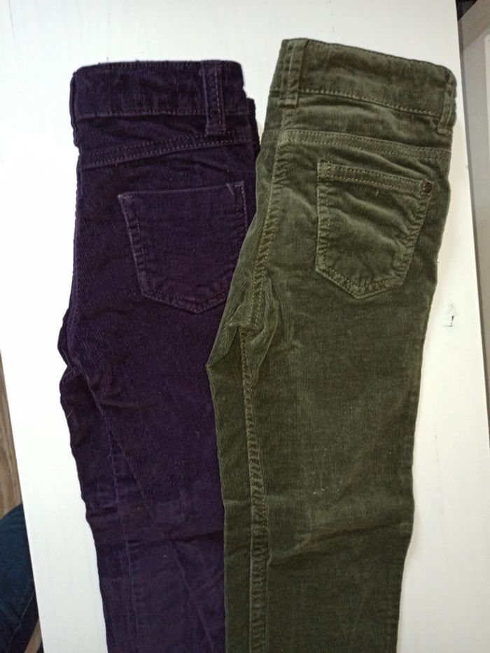 Pantalons velours fille