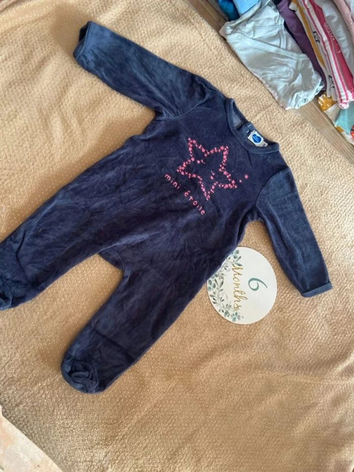 Pyjama, velours 6 mois - photo numéro 2